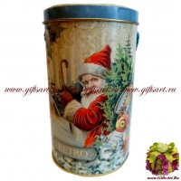 Ёлочная игрушка Дед Мороз стекло 14,5 см в подарочной упаковке Florentino Collection №23 - вид 3 миниатюра