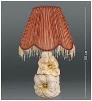 .Лампа с абажуром Цветы и стразы. Коллекция Ahura.