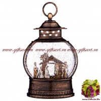 Снежный шар Волшебный фонарь Рождество. Подарочная упаковка. Высота 26 см.