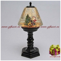 Снежный шар Волшебный фонарь Дед мороз у ёлки. Подарочная упаковка. Высота 30 см.