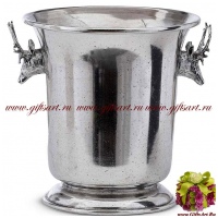 Ведёрко под шампанское кулер. Олово. Серия Классика Заповедный мир Высота 21,5 см. Artina Австрия