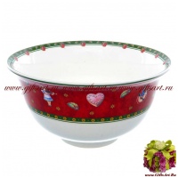 Чаша. Фарфор. Серия Рождественская трапеза Бордо. 16 см Чехия 39464