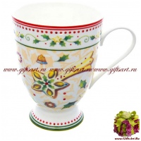 Кружка. Фарфор. Серия Рождественская трапеза Карнавал. 300 мл Чехия 58464