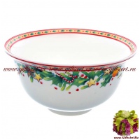 Чаша. Фарфор. Серия Рождественская трапеза Грин. 16 см Чехия 59464