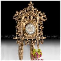 Бронзовые настенные часы с кукушкой. Высота 46 см. Virtus Испания