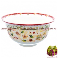 Чаша. Фарфор. Серия Рождественская трапеза Карнавал.16 см Чехия 49464