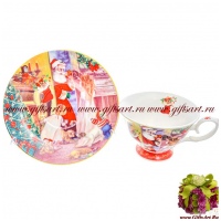 Чайная пара. Серия Время рождества. 250 мл Подарочная упаковка 89974