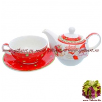 Чайный набор Эгоист 3 предмета. Серия Время рождества. Подарочная упаковка 62774 - вид 1 миниатюра