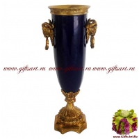 Ваза. Декор Магия ночи. Океан судьбы Эа. Фарфор и бронза. Ручная работа. 34 см