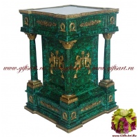 Колонна. Декор Хозяйка медной горы. Драконы Империи. Фарфор и бронза. Ручная работа. Высота 56 см