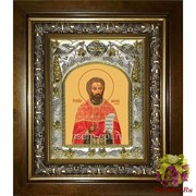 Икона освященная &quot;Мирон (Ржепик) священномученик&quot;, 14x18 см, в деревянном киоте 20x24 см, 20x24 см