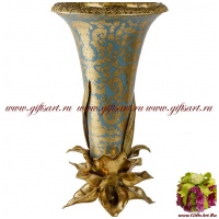 Ваза напольная Каллы. Фарфор и бронза. Коллекция Небесные гирлянды. Ручная работа. Высота 53 см