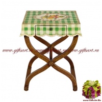 Стол Пастораль. Дерево. МДФ. Полисмолы. Высота 75 см.