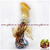 Ангел молящийся. Муранское стекло. Миллефиори. Италия. Высота 17 см