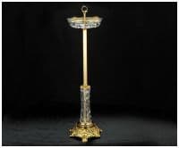 Напольная хрустальная пепельница Италия Высота 62 см