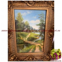 Картина в багете. Холст. Масло. Размер холста 60 x 90 см. 04654-6090 Картина в багете. Холст. Масло. Размер холста 60 x 90 см. 04654-6090