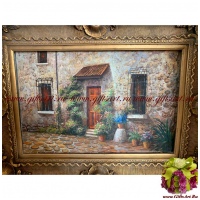 Картина в багете. Холст. Масло. Размер холста 60 x 90 см. 04657-6090 - вид 1 миниатюра
