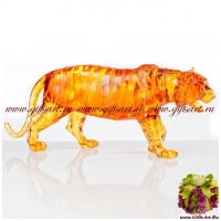 Тигр. Символ года 2022. Цветной хрусталь. Длина 47 см.