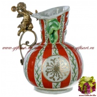 Кувшин-ваза. Фарфор и бронза. Декор Поместье Билтмор. Ручная работа. Высота 22 см