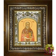 Икона освященная &quot;Даниил (Алферов) священномученик&quot;, 14x18 см, в деревянном киоте 20x24 см, 20x24 см