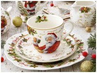 Чайная пара фарфоровая "Магия Рождества" 200 мл Подарочная упаковка - вид 3 миниатюра