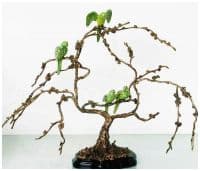 Композиция Райские кущи в антикварном стиле. Фарфор и бронза. Ручная работа.