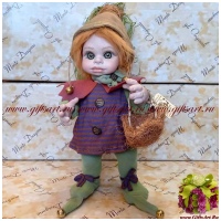 Кукла фарфоровая Montedragone Prataiolo B. Высота 32 см. Италия