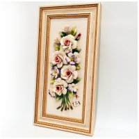 Картина фарфоровая панно Букет цветов 44 x 23 см. 20816536 Италия Arte Casa - вид 1 миниатюра