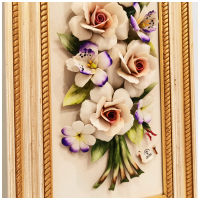 Картина фарфоровая панно Букет цветов 44 x 23 см. 20816536 Италия Arte Casa - вид 4 миниатюра