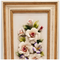 Картина фарфоровая панно Букет цветов 44 x 23 см. 20816536 Италия Arte Casa - вид 6 миниатюра