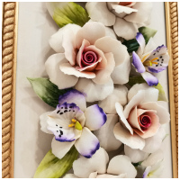 Картина фарфоровая панно Букет цветов 44 x 23 см. 20816536 Италия Arte Casa - вид 7 миниатюра