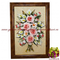 Панно Букет, багет, керамика, 24х34 см, Arte Casa. 17113231. Италия