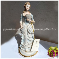 Леди на балу. Фарфоровая статуэтка. Sabadin. 33 см. Италия