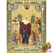 Икона освященная &quot;Всех скорбящих Радость икона Божией Матери&quot;, 18x24 см, со стразами