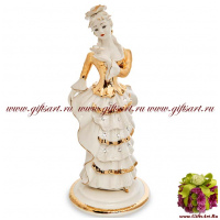 Девушка с бабочкой. Леди Батерфляй. Фарфоровая статуэтка. Sabadin. 33 см. Италия