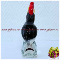 Тукан. Стеклянная фигурка в стиле Мурано. Венецианское стекло. Высота 17 см. - вид 1 миниатюра