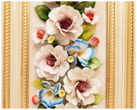 Картина фарфоровая панно Букет цветов 44 x 23 см. 30816536 Италия Arte Casa - вид 2 миниатюра