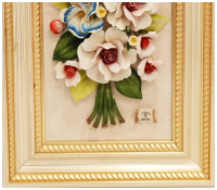 Картина фарфоровая панно Букет цветов 44 x 23 см. 30816536 Италия Arte Casa - вид 5 миниатюра