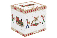 Банка для печенья фарфоровая "Полярный экспресс" Высота 16,5 см Подарочная упаковка Easy Life - вид 1 миниатюра