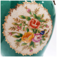 Ваза Лебеди. Фарфор и бронза. Декор Замок Балморал-2. Ручная работа. Высота 43,5 см - вид 4 миниатюра