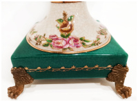 Ваза Лебеди. Фарфор и бронза. Декор Замок Балморал-2. Ручная работа. Высота 43,5 см - вид 6 миниатюра