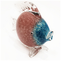 Морская рыбка Оранда пурпурная. Стеклянная фигурка в стиле Мурано. Длина 20 см - вид 2 миниатюра