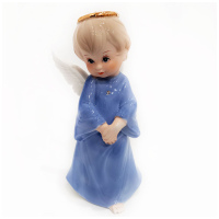 Фигурка декоративная Ангел Знаний. Фарфор. Страза. Золочение Высота 19 см