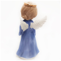 Фигурка декоративная Ангел Знаний. Фарфор. Страза. Золочение Высота 19 см - вид 3 миниатюра