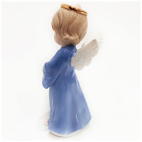 Фигурка декоративная Ангел Знаний. Фарфор. Страза. Золочение Высота 19 см - вид 4 миниатюра