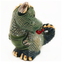 Дракон Символ 2024 года De Rosa Rinconada 1723. Керамическая фигурка. Высота 7 см Уругвай - вид 3 миниатюра