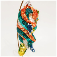 Елочное украшение "Небесный Дракон" Символ года 2024. Holiday Classics. Высота 15 см. - вид 2 миниатюра