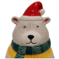 Банка для конфет и печенья Сладкий новый год, 1050 мл. Dinastiya. Высота 22 см - вид 1 миниатюра