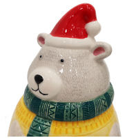 Банка для конфет и печенья Сладкий новый год, 1050 мл. Dinastiya. Высота 22 см - вид 2 миниатюра