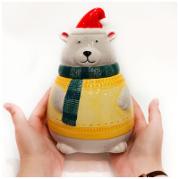 Банка для конфет и печенья Сладкий новый год, 1050 мл. Dinastiya. Высота 22 см - вид 7 миниатюра